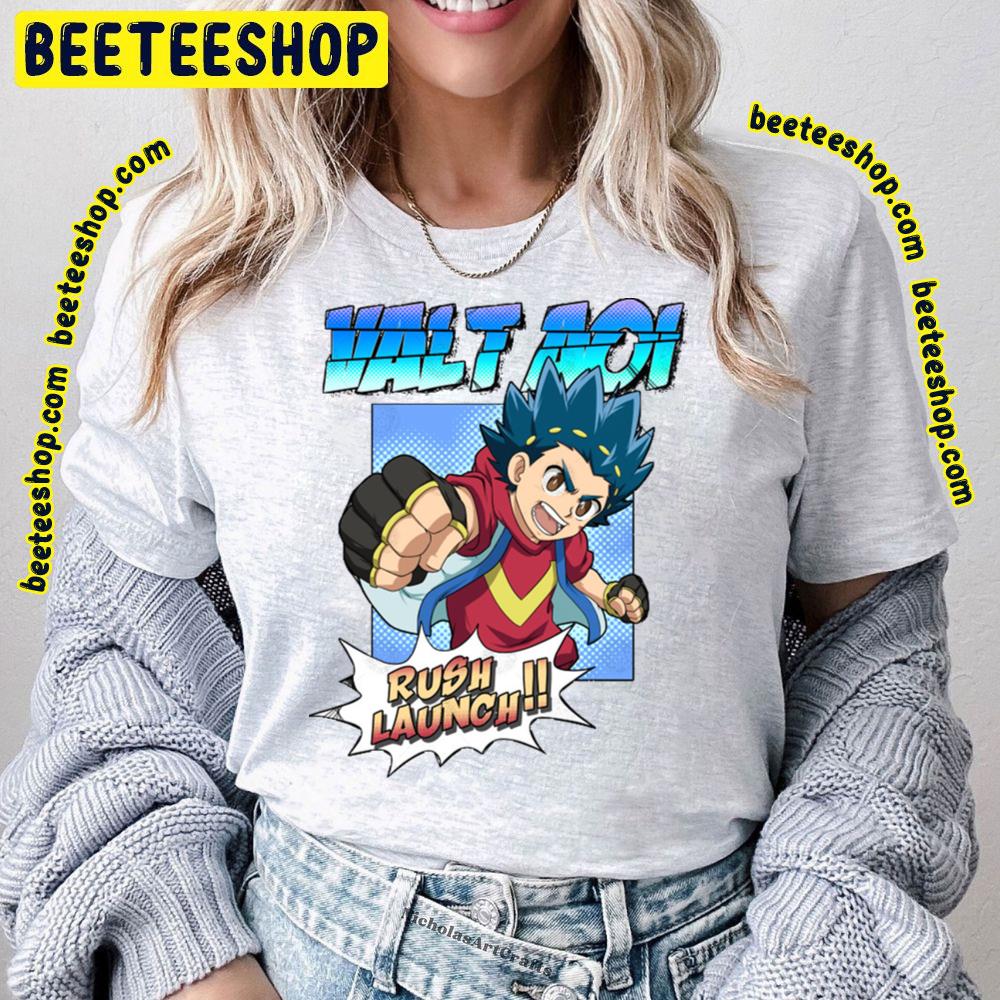 Valt Aoi Rush Launch Beyblade Trending Unisex T-Shirt Valt Aoi Rush Launch Beyblade Trending Unisex T-Shirt