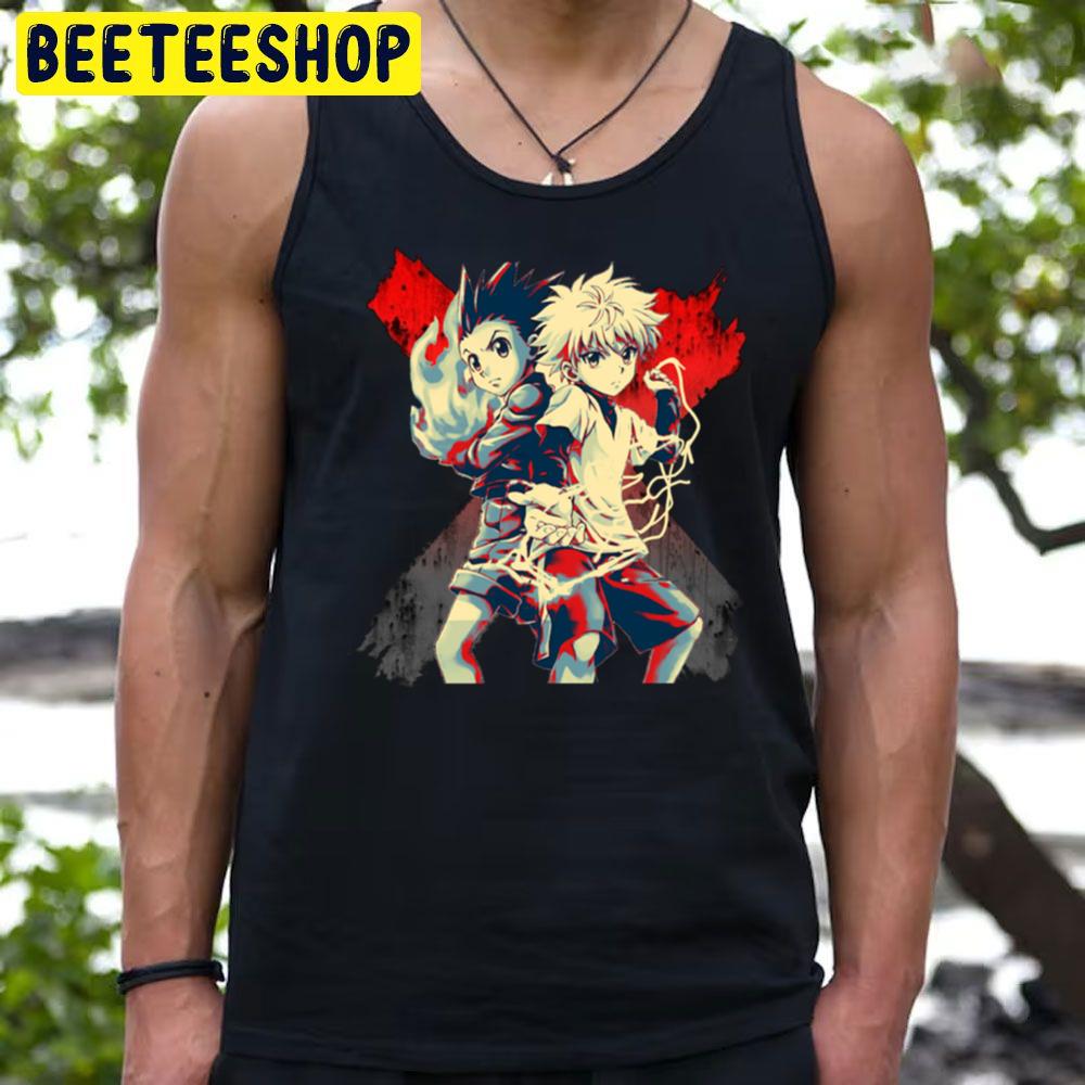 Vintage Art Gon And Killua Hunter × Hunter Trending Unisex T-Shirt Vintage Art Gon And Killua Hunter × Hunter Trending Unisex T-Shirt
