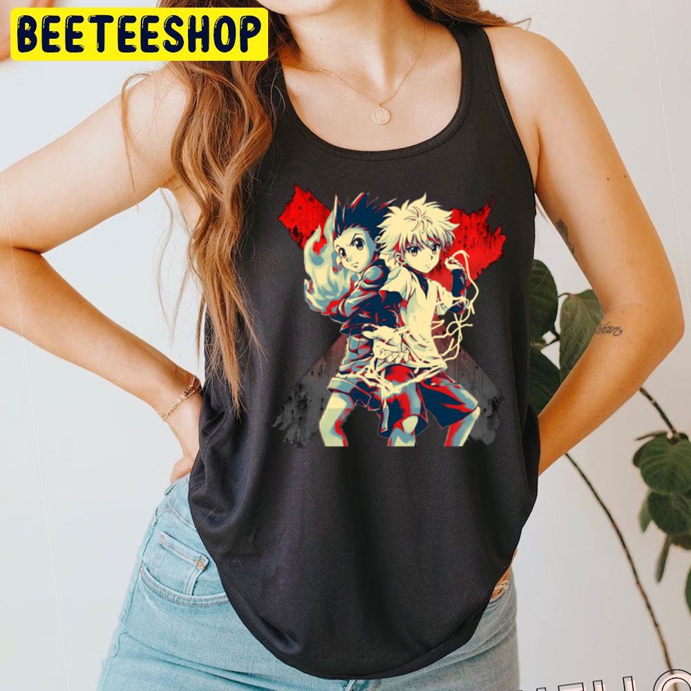 Vintage Art Gon And Killua Hunter × Hunter Trending Unisex T-Shirt Vintage Art Gon And Killua Hunter × Hunter Trending Unisex T-Shirt