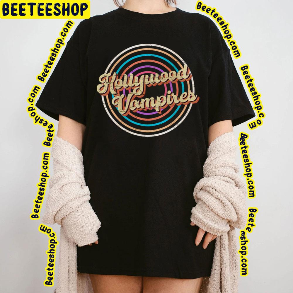 Vintage Circle Line Color Hollywood Vires Trending Unisex T-Shirt Vintage Circle Line Color Hollywood Vires Trending Unisex T-Shirt