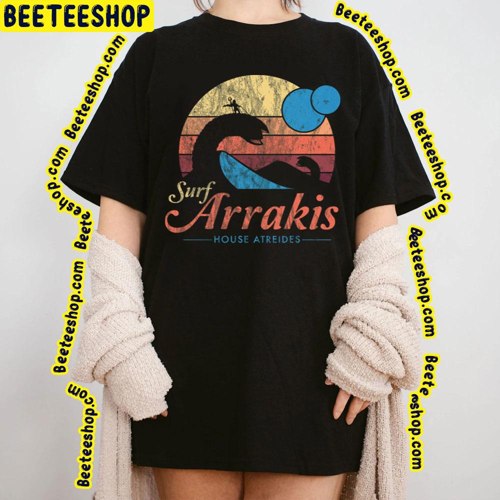 Visit Arrakis Vintage Distressed Surf Dune Sci Fi Trending Unisex T-Shirt Visit Arrakis Vintage Distressed Surf Dune Sci Fi Trending Unisex T-Shirt