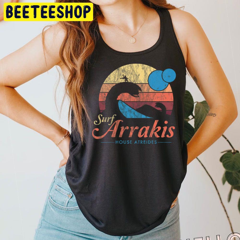 Visit Arrakis Vintage Distressed Surf Dune Sci Fi Trending Unisex T-Shirt Visit Arrakis Vintage Distressed Surf Dune Sci Fi Trending Unisex T-Shirt