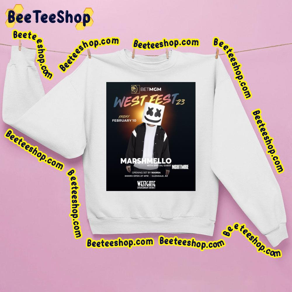West Fest 2023 Marshmello With Nghtmre Trending Unisex Sweatshirt West Fest 2023 Marshmello With Nghtmre Trending Unisex Sweatshirt