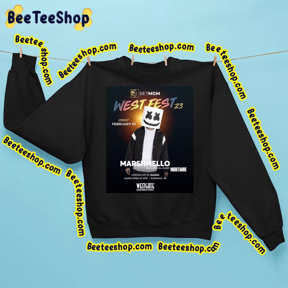 West Fest 2023 Marshmello With Nghtmre Trending Unisex Sweatshirt West Fest 2023 Marshmello With Nghtmre Trending Unisex Sweatshirt