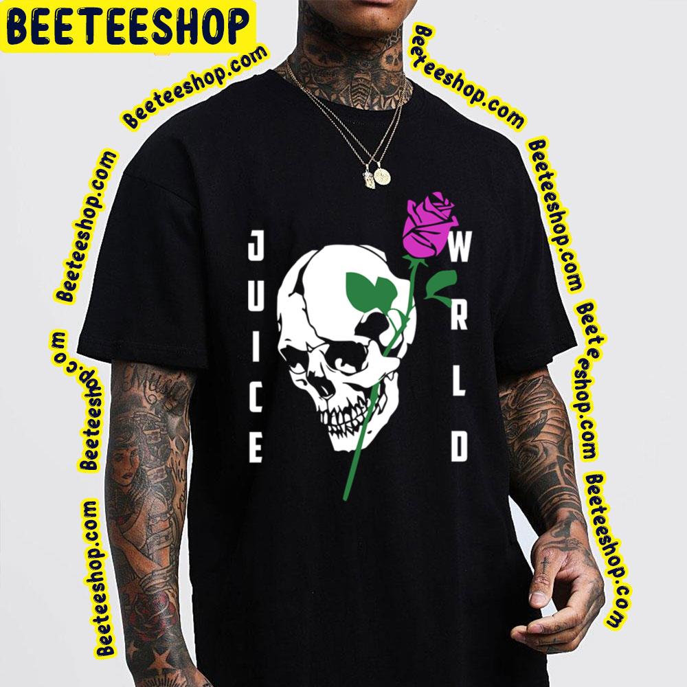 White Art And Rose Juice Wrld Trending Unisex T-Shirt White Art And Rose Juice Wrld Trending Unisex T-Shirt