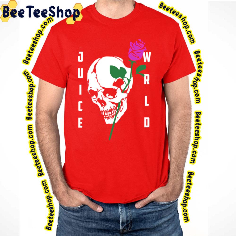 White Art And Rose Juice Wrld Trending Unisex T-Shirt White Art And Rose Juice Wrld Trending Unisex T-Shirt