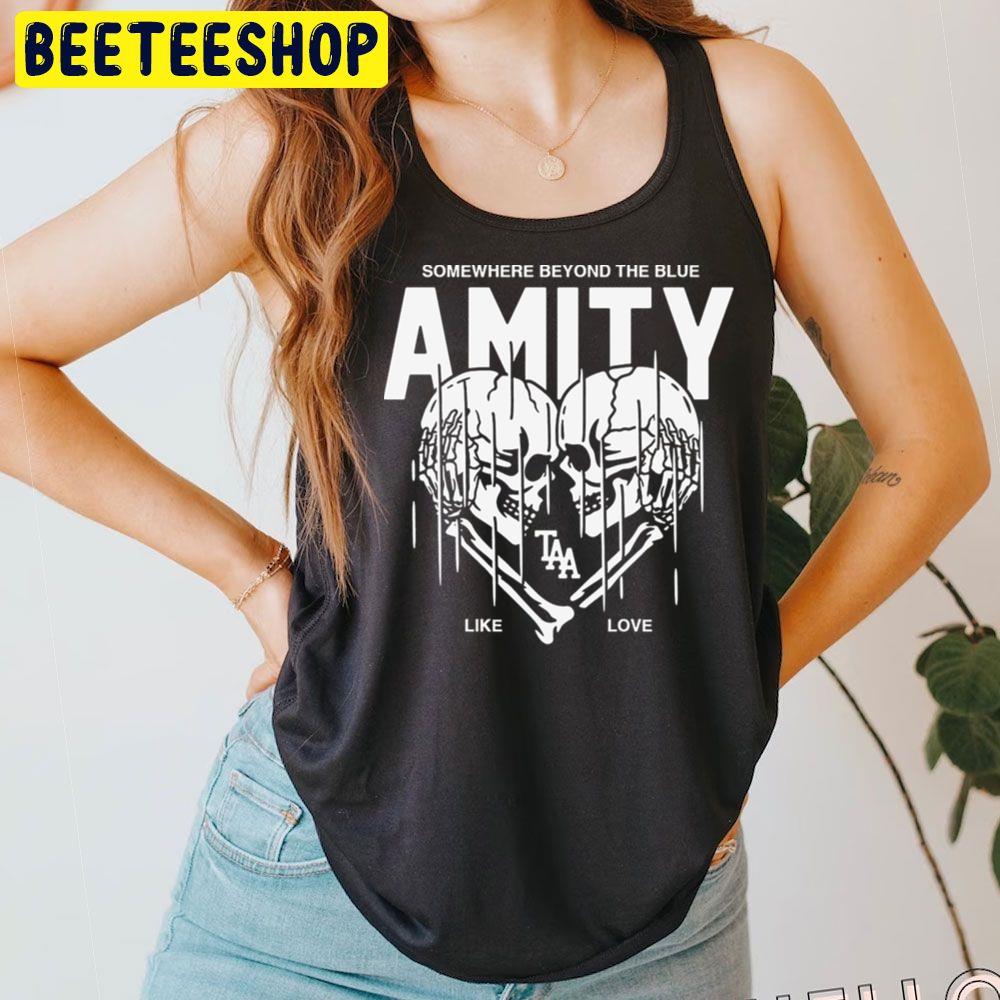 White Art Skull The Amity Affliction Trending Unisex T-Shirt White Art Skull The Amity Affliction Trending Unisex T-Shirt