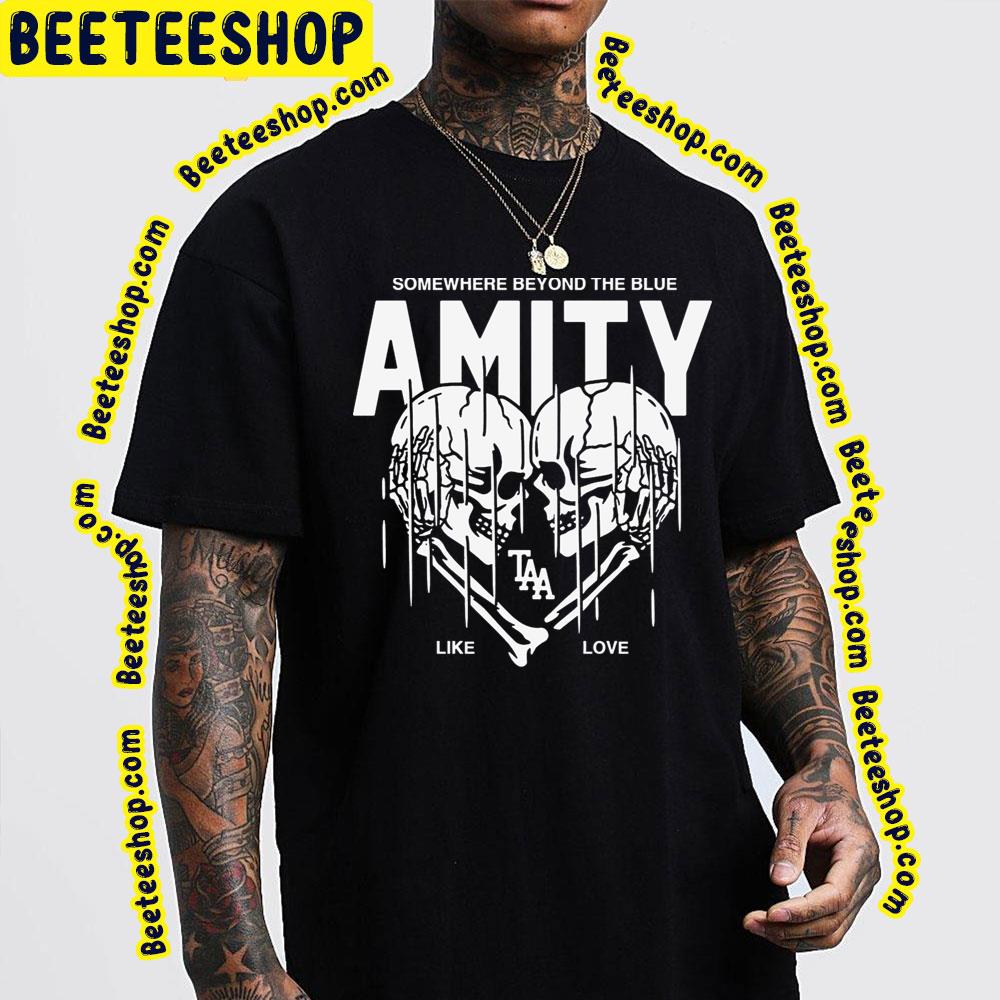 White Art Skull The Amity Affliction Trending Unisex T-Shirt White Art Skull The Amity Affliction Trending Unisex T-Shirt
