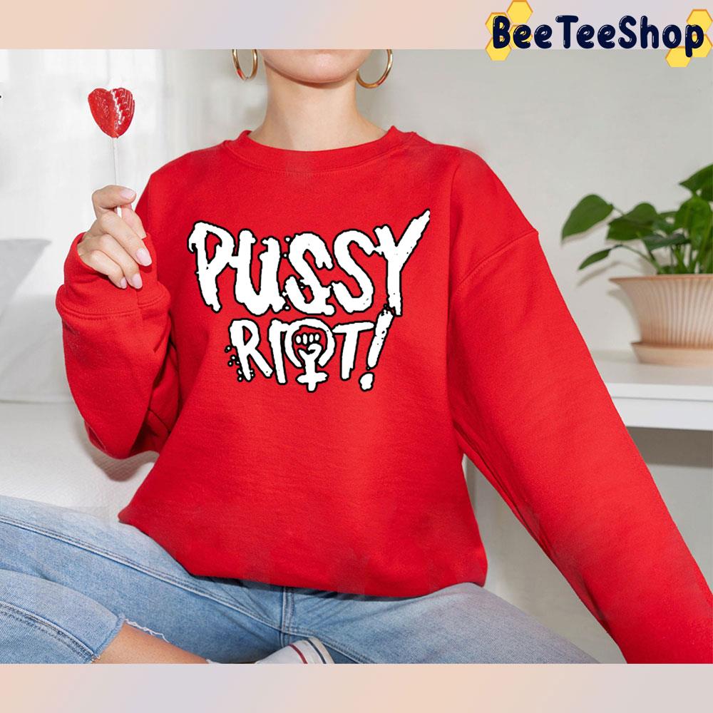 White Text Rock Cool Pussy Riot Trending Unisex T-Shirt White Text Rock Cool Pussy Riot Trending Unisex T-Shirt