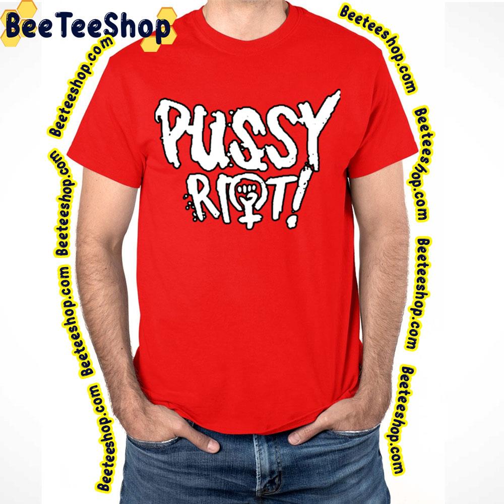 White Text Rock Cool Pussy Riot Trending Unisex T-Shirt White Text Rock Cool Pussy Riot Trending Unisex T-Shirt