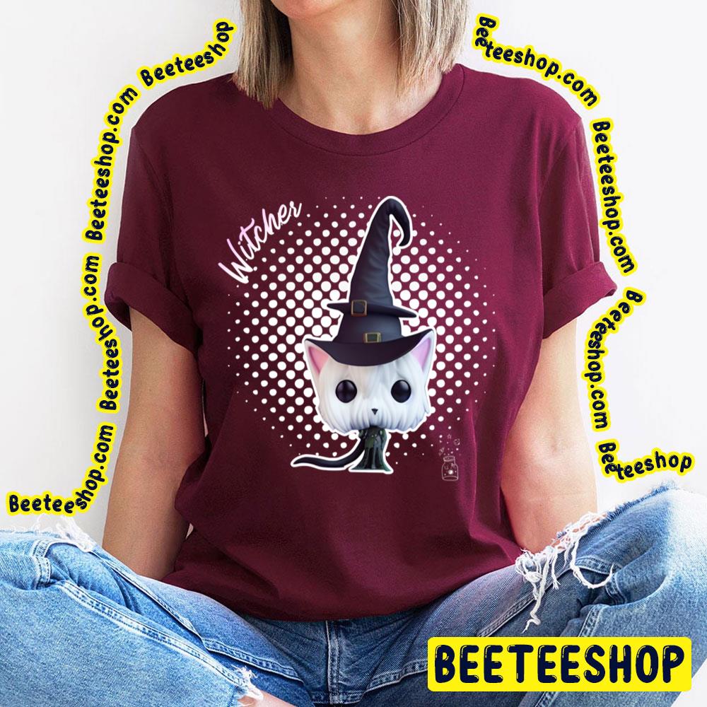 Witcher Cat Eating Spaghetti Trending Unisex T-Shirt Witcher Cat Eating Spaghetti Trending Unisex T-Shirt