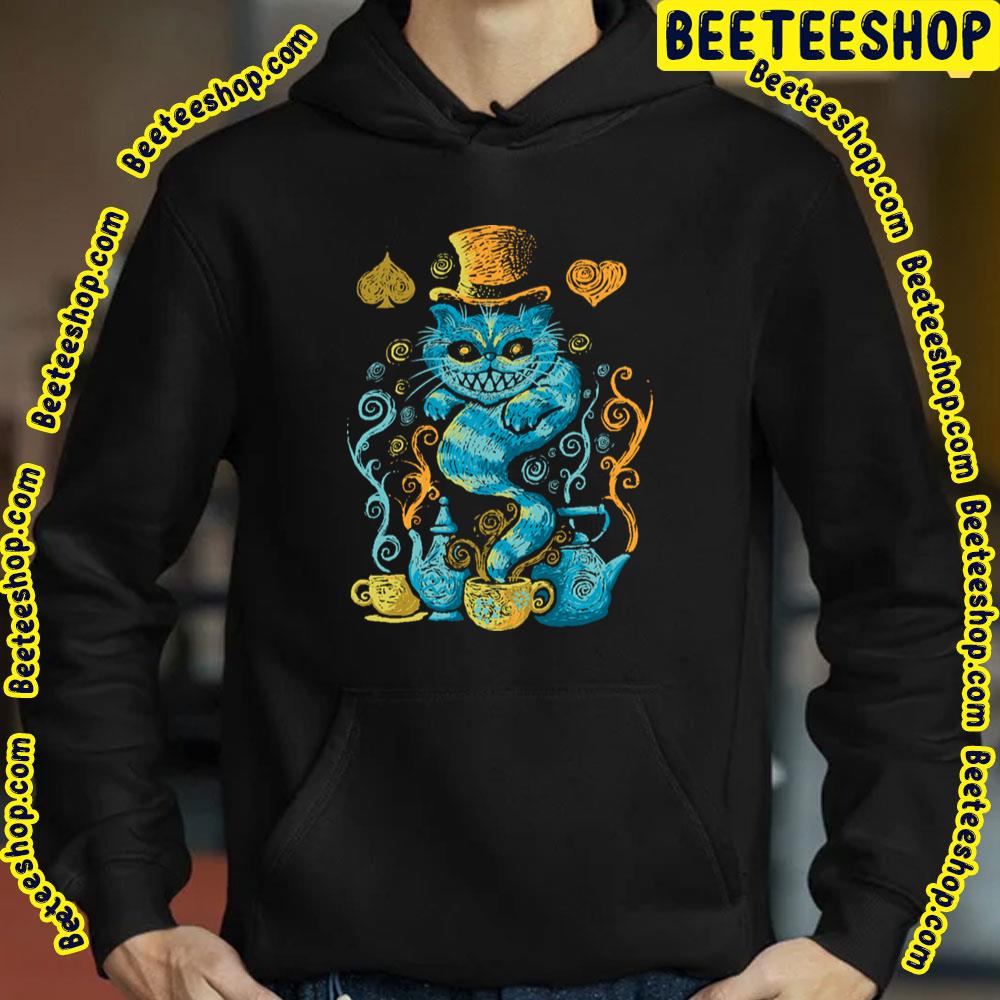 A Starry Night Cat Alice In Wonderland Trending Unisex T-Shirt A Starry Night Cat Alice In Wonderland Trending Unisex T-Shirt
