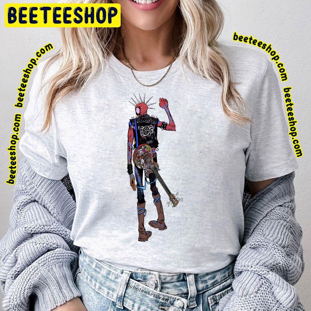 Anarcist Spider Punk Hobi Spiderverse Movie Trending Unisex T-Shirt Anarcist Spider Punk Hobi Spiderverse Movie Trending Unisex T-Shirt
