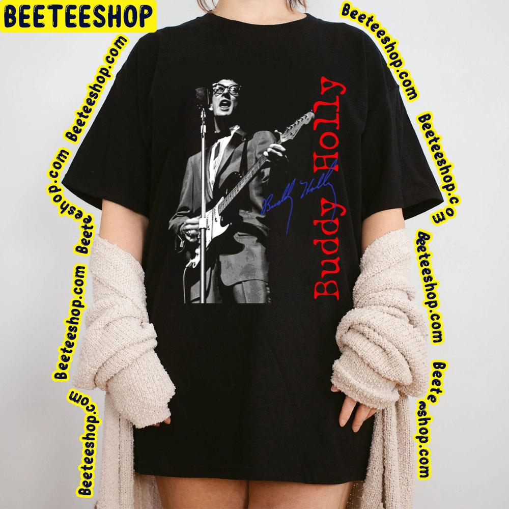 Black Art Buddy Holly Trending Unisex T-Shirt Black Art Buddy Holly Trending Unisex T-Shirt