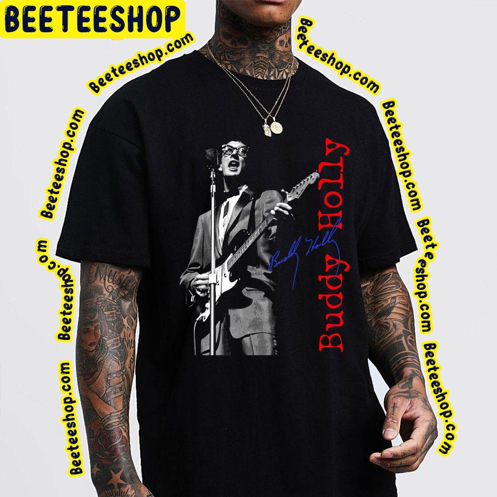 Black Art Buddy Holly Trending Unisex T-Shirt Black Art Buddy Holly Trending Unisex T-Shirt