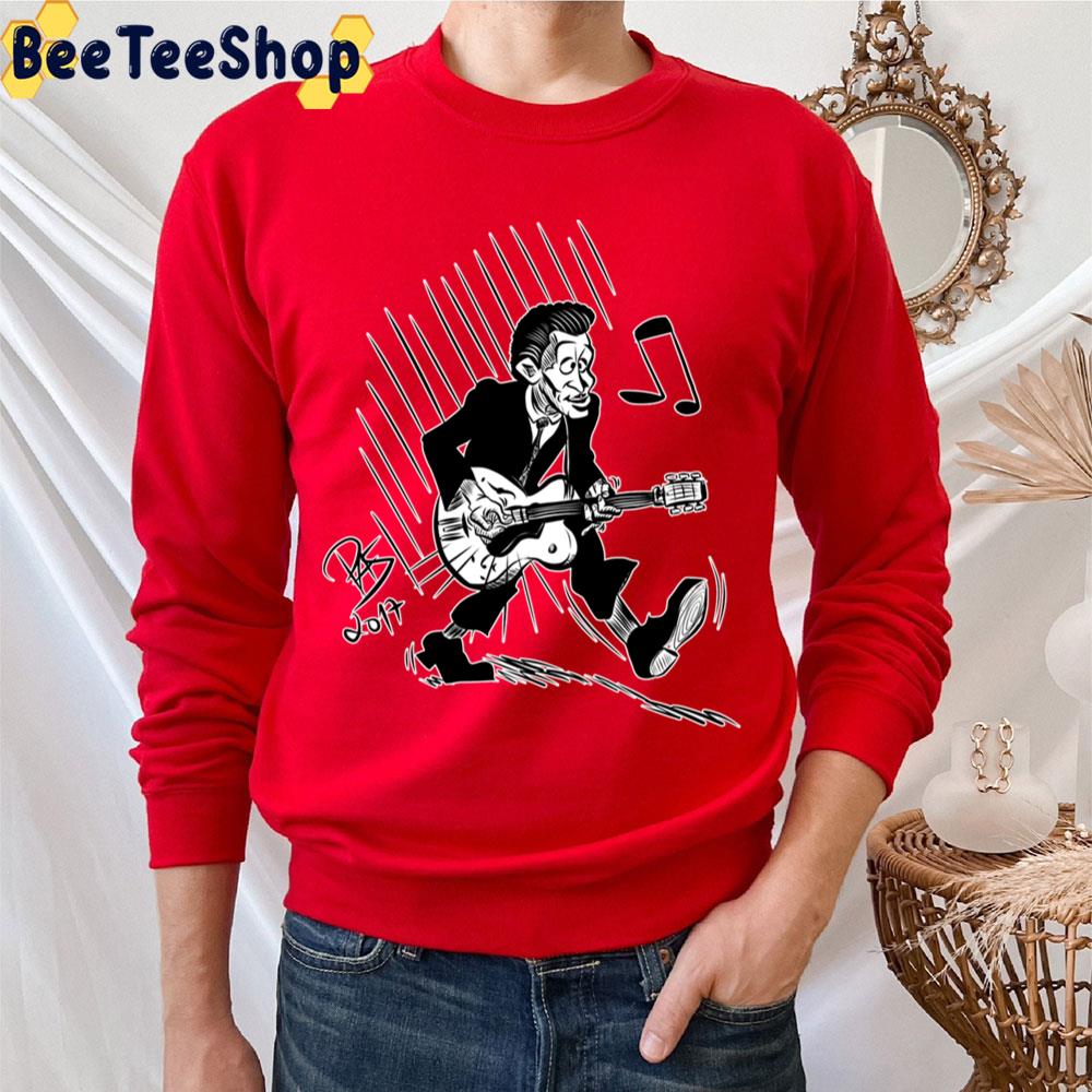 Black Art Caricature Chuck Berry Trending Unisex T-Shirt Black Art Caricature Chuck Berry Trending Unisex T-Shirt