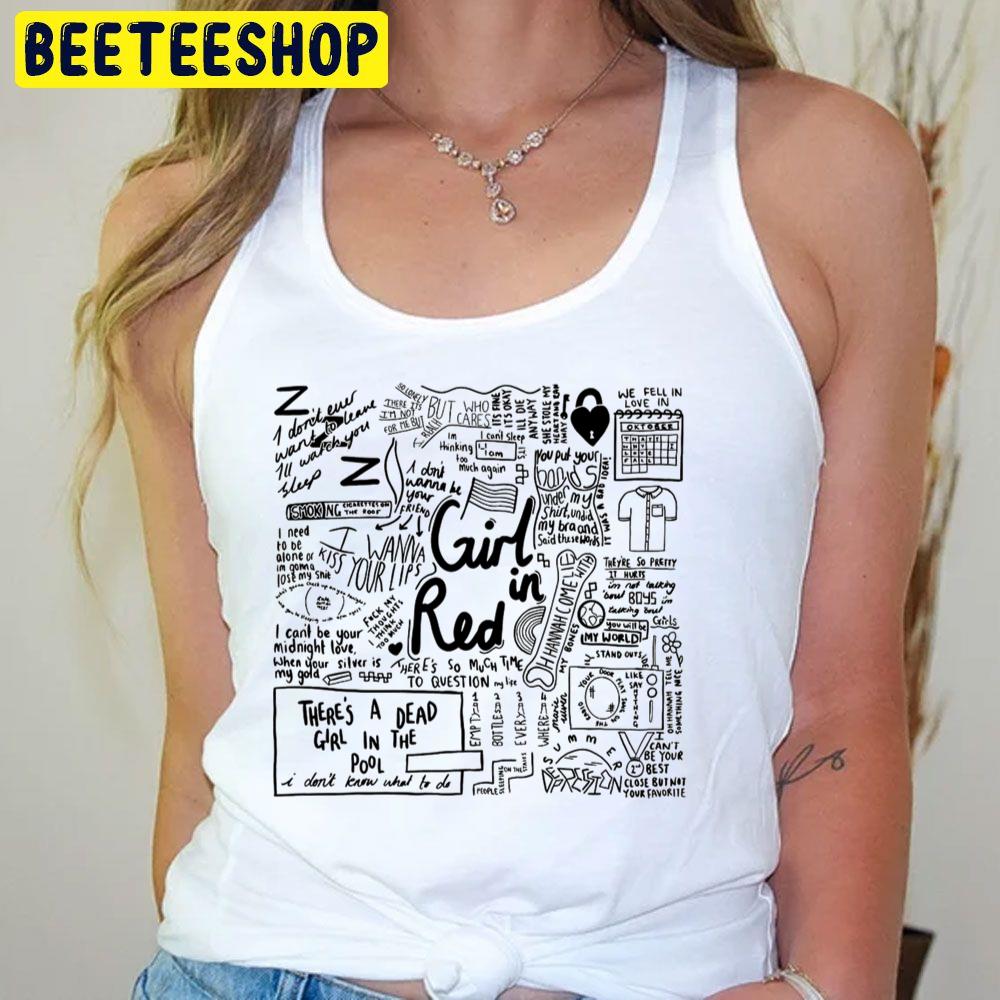 Black Art Girl In Red Trending Unisex T-Shirt Black Art Girl In Red Trending Unisex T-Shirt