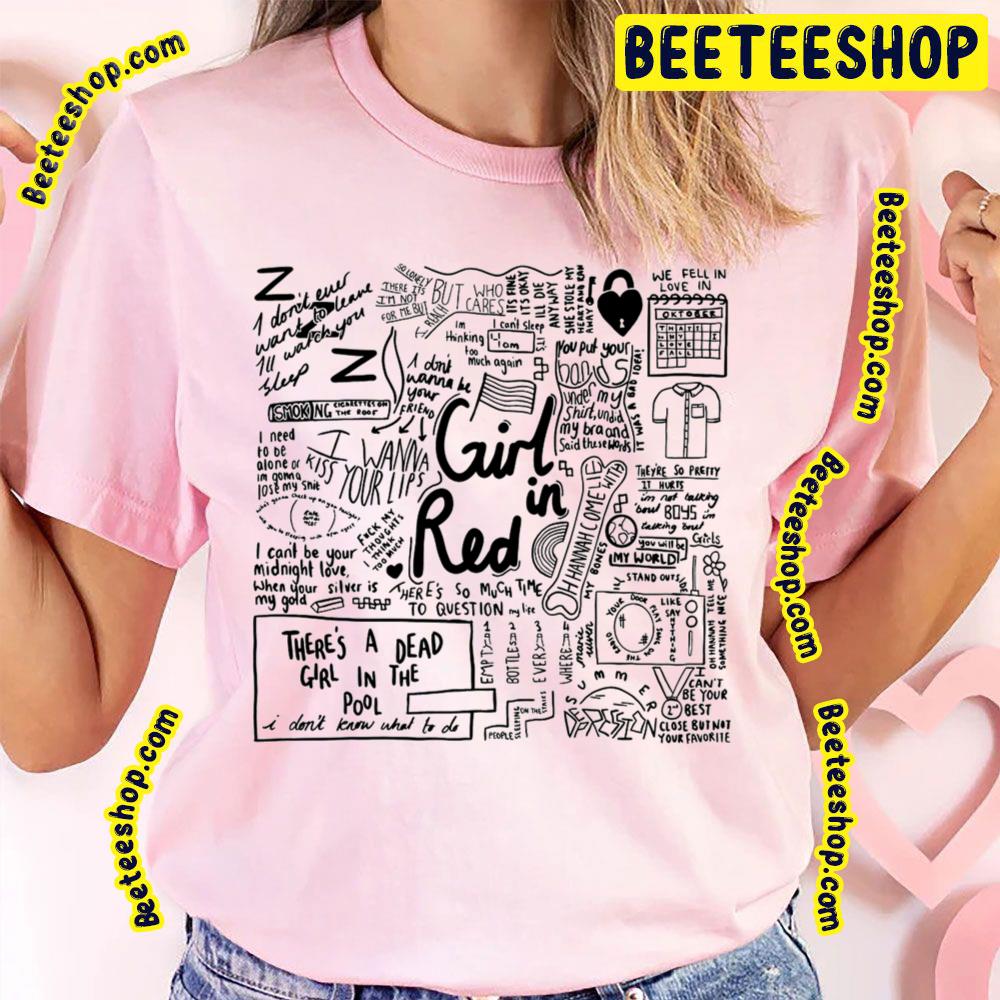 Black Art Girl In Red Trending Unisex T-Shirt Black Art Girl In Red Trending Unisex T-Shirt