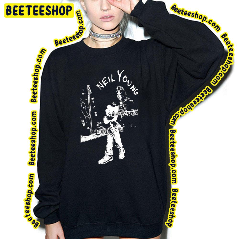 Black Art Guitar Neil Young Trending Unisex T-Shirt Black Art Guitar Neil Young Trending Unisex T-Shirt