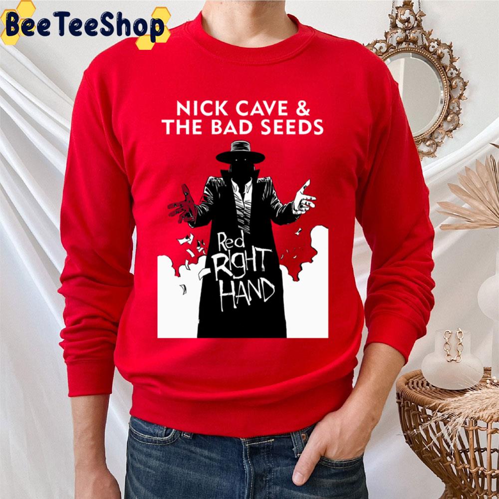 Black Art Red Right Hand Nick Cave And The Bad Seeds Trending Unisex T-Shirt Black Art Red Right Hand Nick Cave And The Bad Seeds Trending Unisex T-Shirt