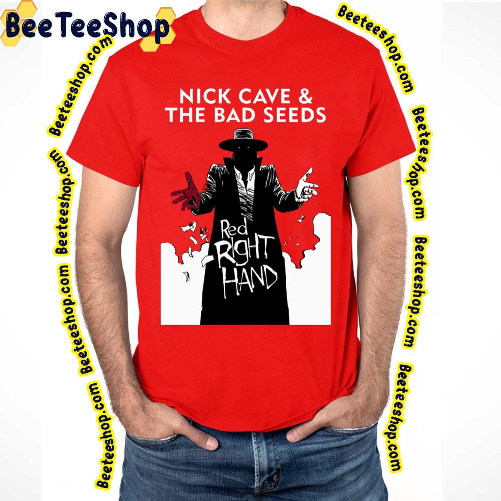 Black Art Red Right Hand Nick Cave And The Bad Seeds Trending Unisex T-Shirt Black Art Red Right Hand Nick Cave And The Bad Seeds Trending Unisex T-Shirt