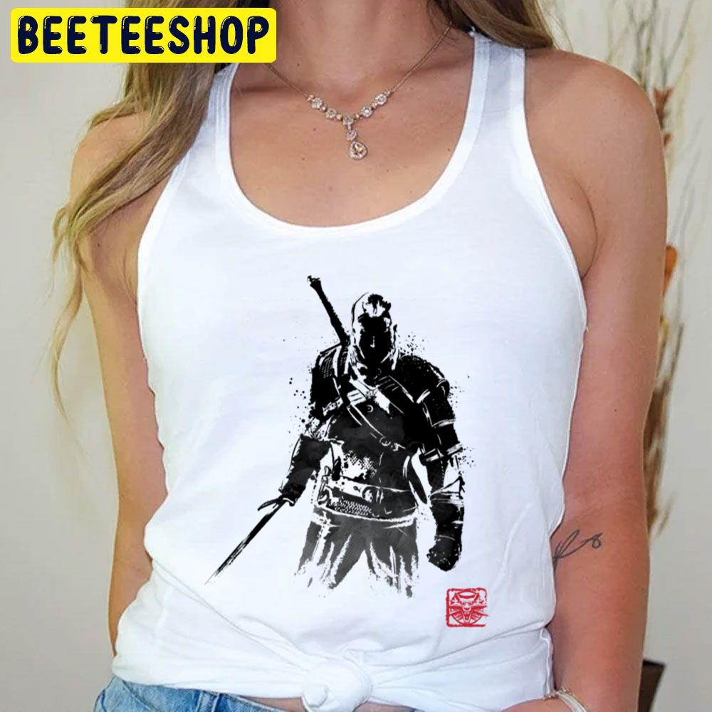 Black Art Sumie The Witcher Png Trending Unisex T-Shirt Black Art Sumie The Witcher Png Trending Unisex T-Shirt