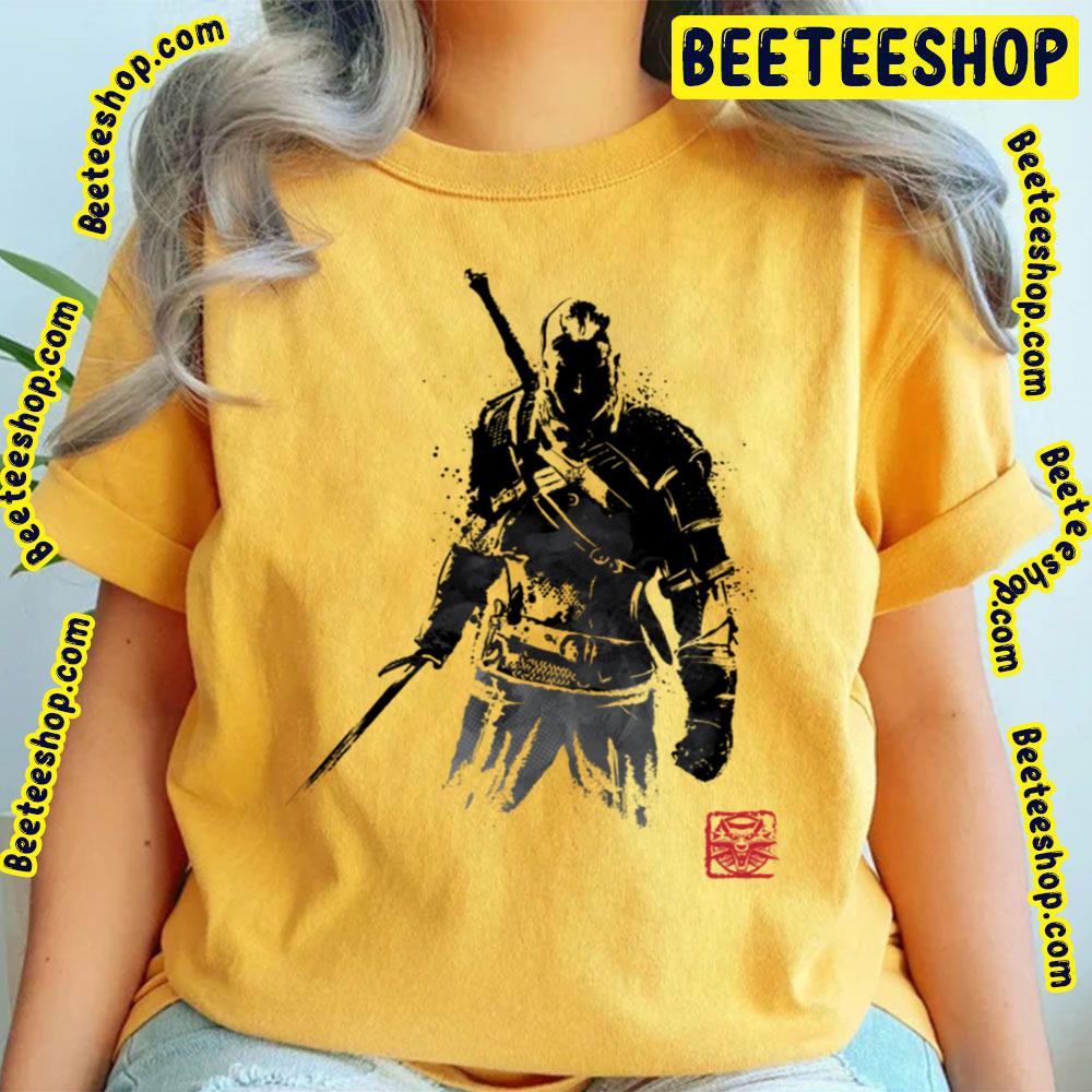 Black Art Sumie The Witcher Png Trending Unisex T-Shirt Black Art Sumie The Witcher Png Trending Unisex T-Shirt