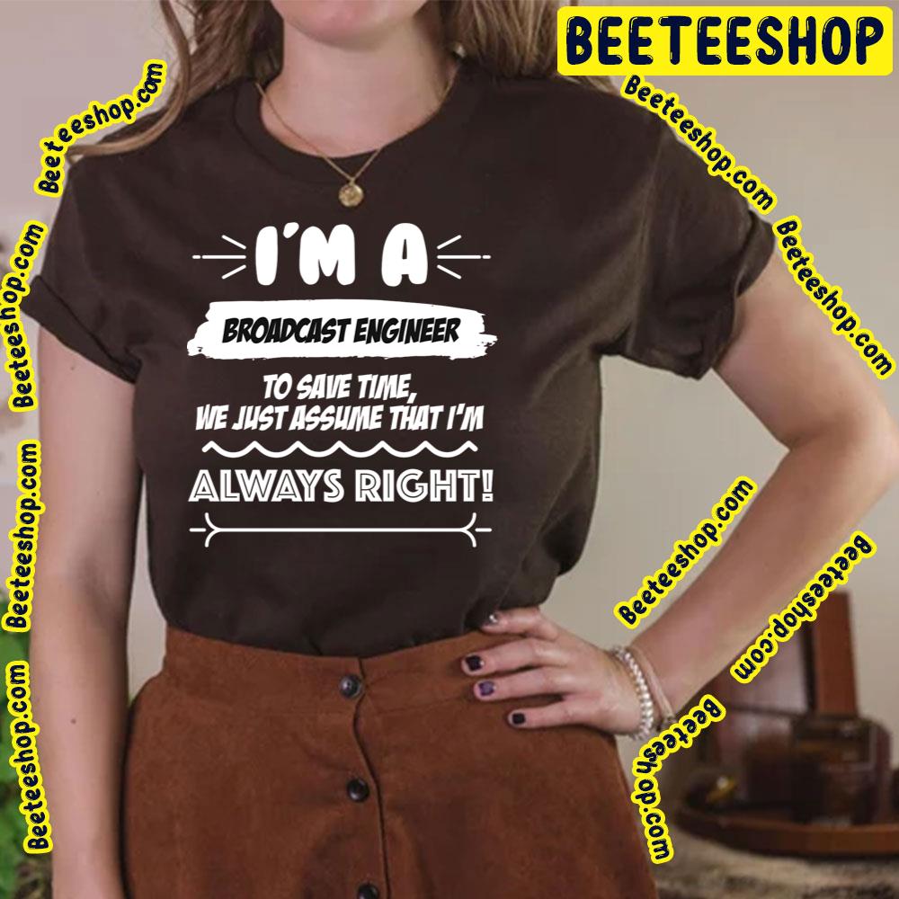 Black Engineer Job Broadcast Trending Unisex T-Shirt Black Engineer Job Broadcast Trending Unisex T-Shirt