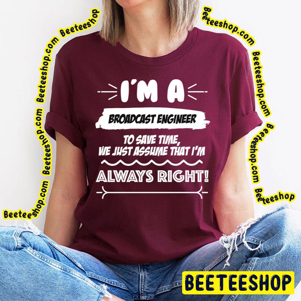 Black Engineer Job Broadcast Trending Unisex T-Shirt Black Engineer Job Broadcast Trending Unisex T-Shirt