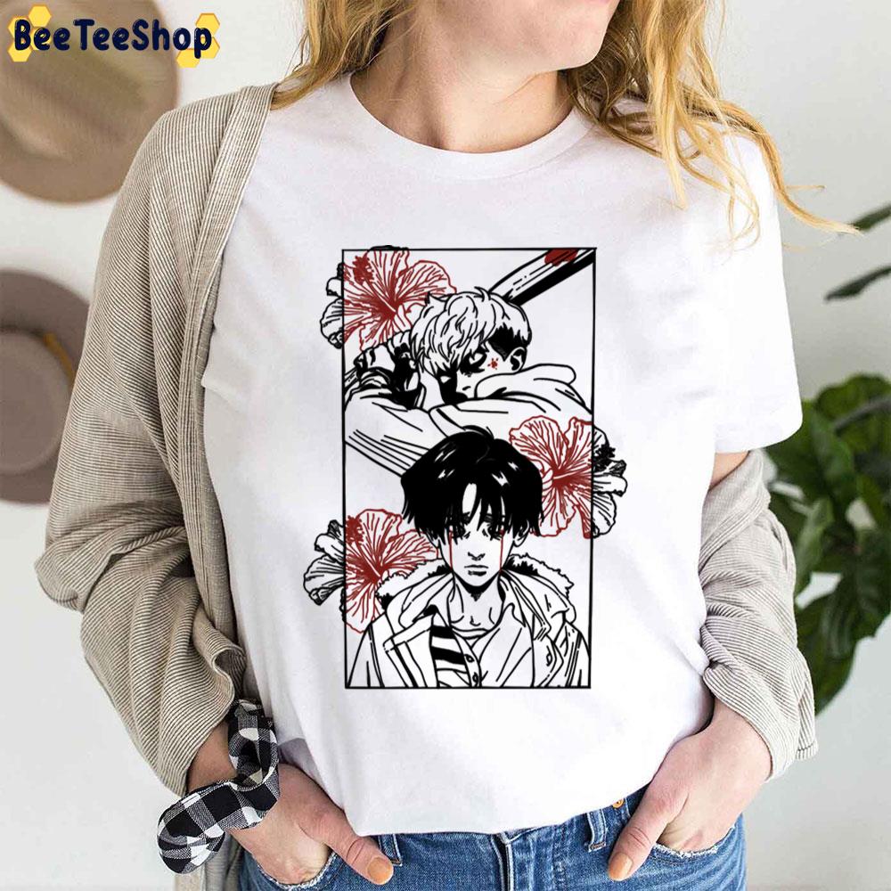 Black Flower Yoonbum Killing Stalking Trending Unisex T-Shirt Black Flower Yoonbum Killing Stalking Trending Unisex T-Shirt