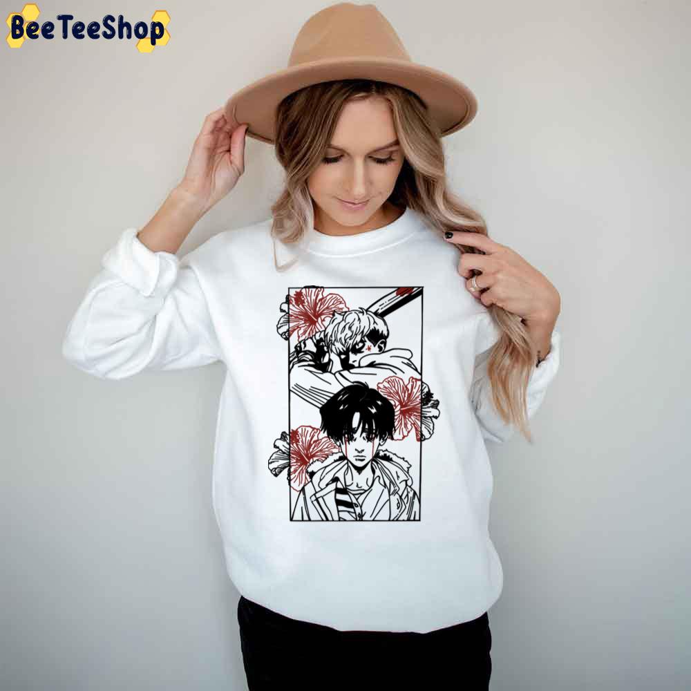 Black Flower Yoonbum Killing Stalking Trending Unisex T-Shirt Black Flower Yoonbum Killing Stalking Trending Unisex T-Shirt