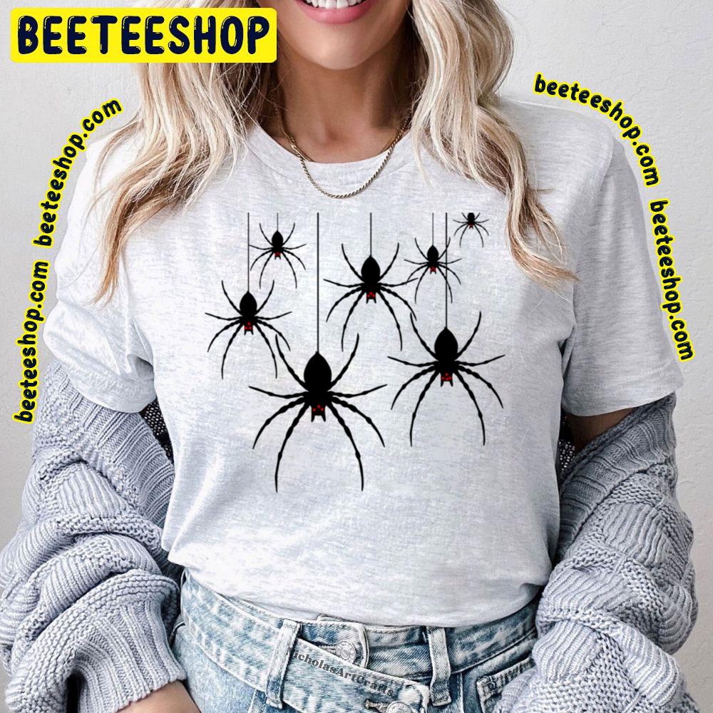 Black Halloween Spider Spiderverse Movie Trending Unisex T-Shirt Black Halloween Spider Spiderverse Movie Trending Unisex T-Shirt