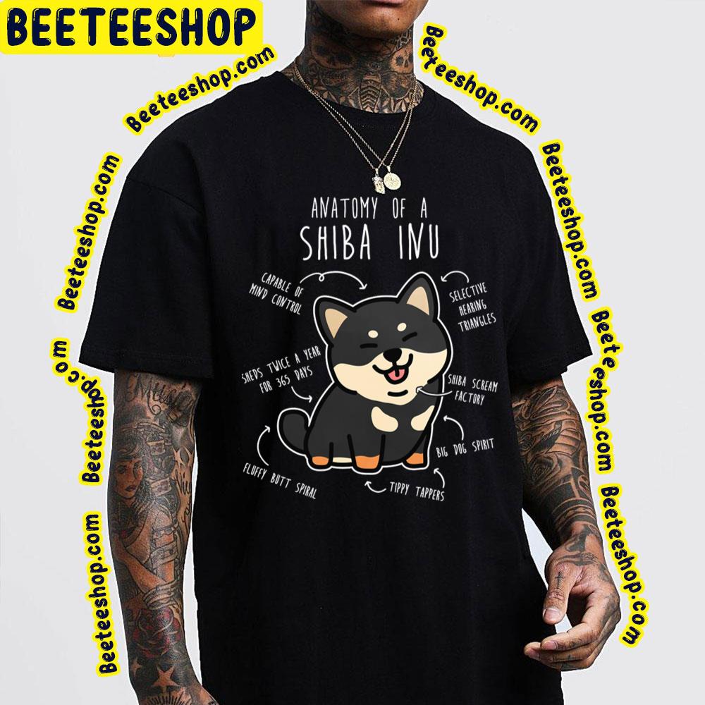 Black Tan Shiba Inu Dog Anatomy Trending Unisex T-Shirt Black Tan Shiba Inu Dog Anatomy Trending Unisex T-Shirt