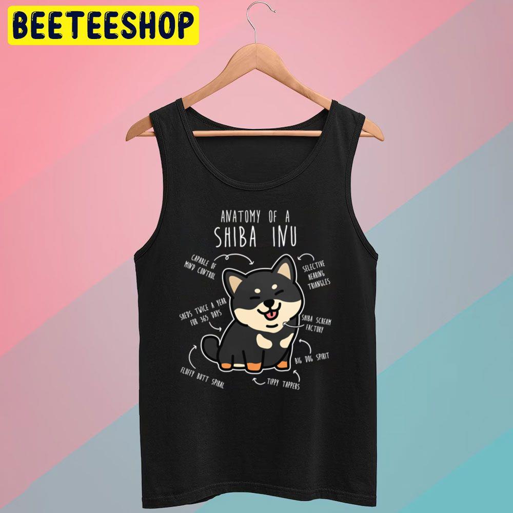 Black Tan Shiba Inu Dog Anatomy Trending Unisex T-Shirt Black Tan Shiba Inu Dog Anatomy Trending Unisex T-Shirt