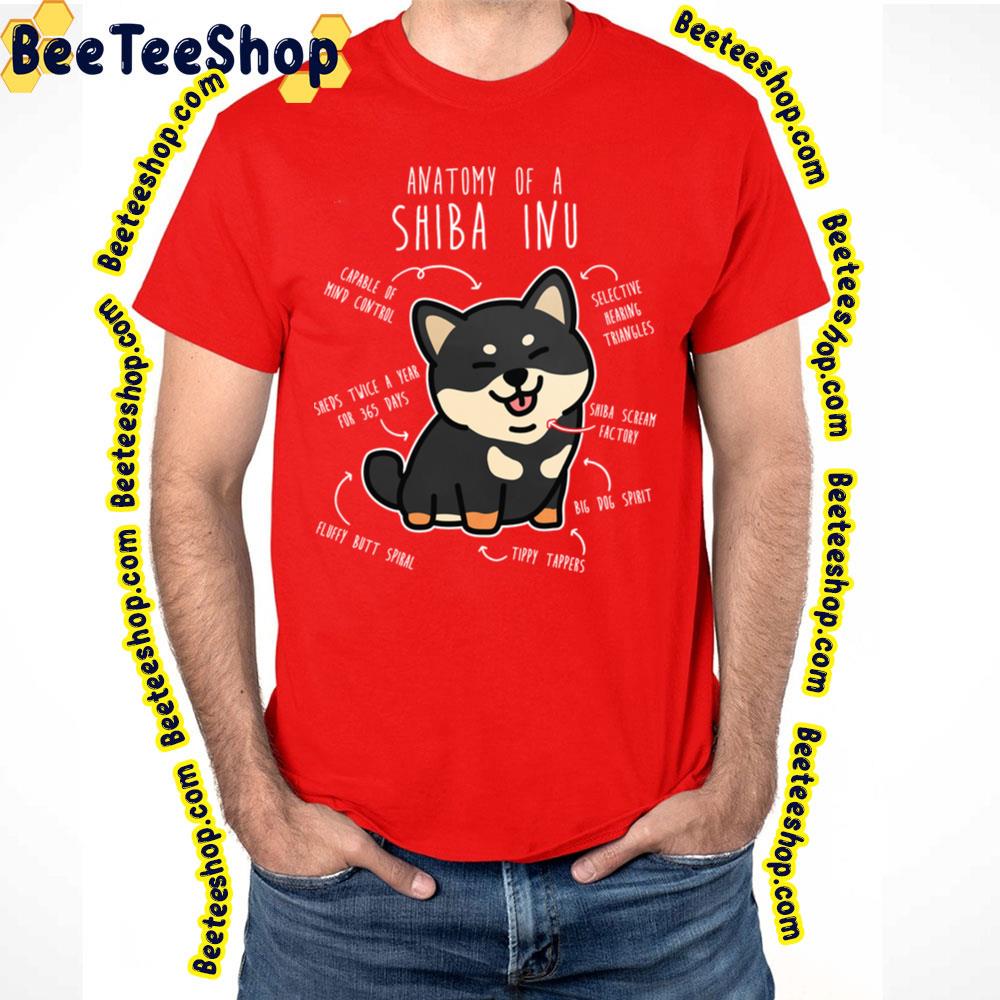 Black Tan Shiba Inu Dog Anatomy Trending Unisex T-Shirt Black Tan Shiba Inu Dog Anatomy Trending Unisex T-Shirt