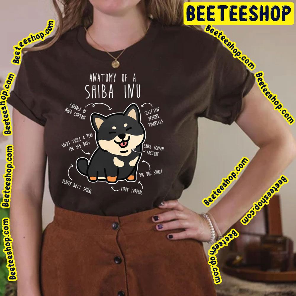 Black Tan Shiba Inu Dog Anatomy Trending Unisex T-Shirt Black Tan Shiba Inu Dog Anatomy Trending Unisex T-Shirt
