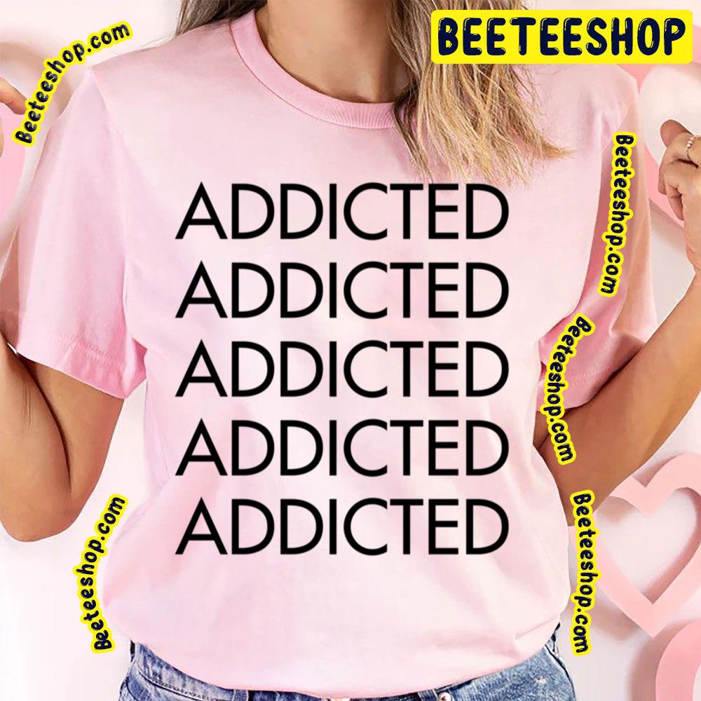 Black Text Addictive Logo Trending Unisex T-Shirt Black Text Addictive Logo Trending Unisex T-Shirt
