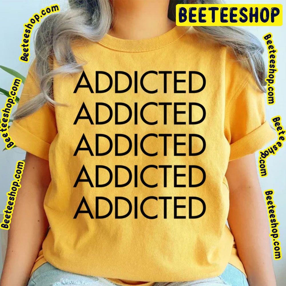 Black Text Addictive Logo Trending Unisex T-Shirt Black Text Addictive Logo Trending Unisex T-Shirt
