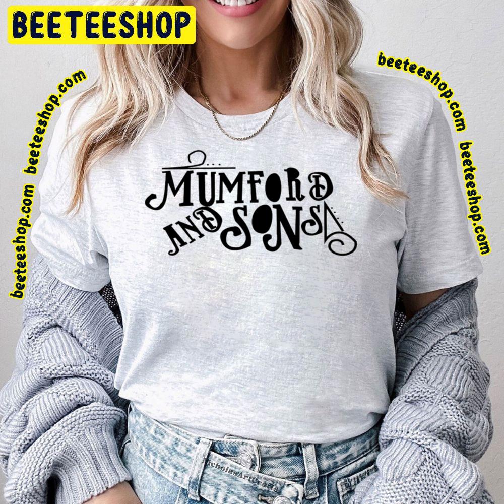 Black Text Mumford And Sons Logo Trending Unisex T-Shirt Black Text Mumford And Sons Logo Trending Unisex T-Shirt