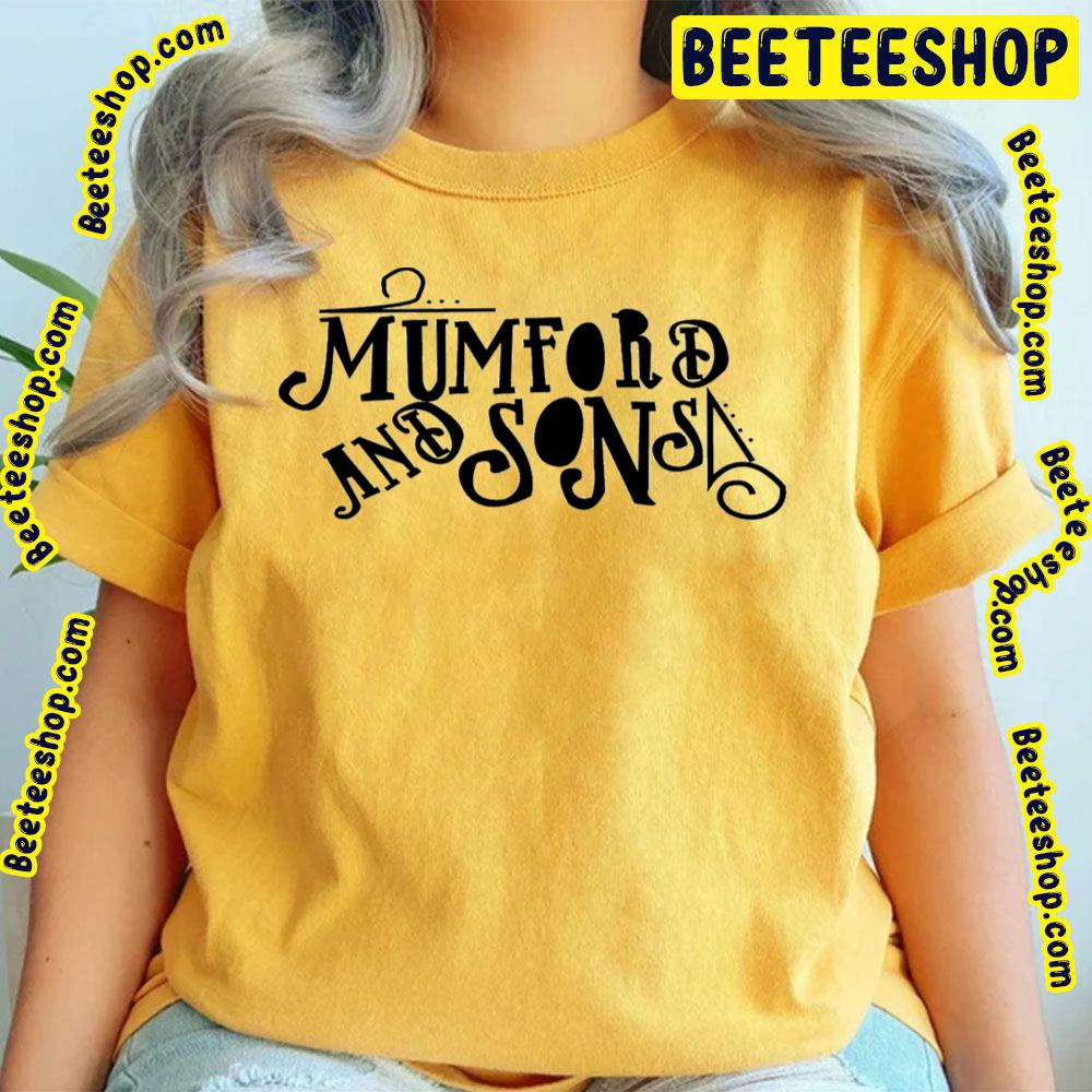Black Text Mumford And Sons Logo Trending Unisex T-Shirt Black Text Mumford And Sons Logo Trending Unisex T-Shirt