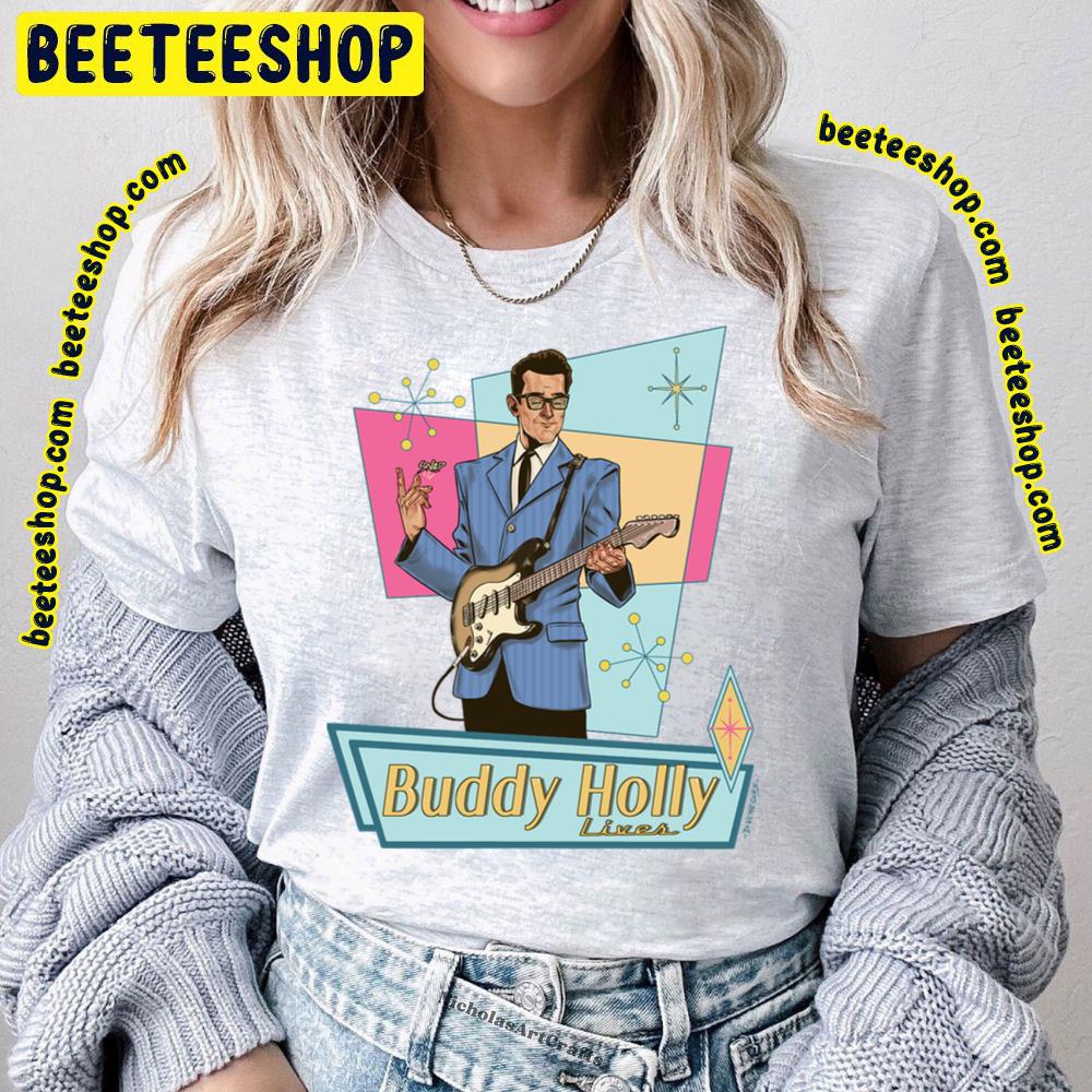 Blue Art Lives Buddy Holly Trending Unisex T-Shirt Blue Art Lives Buddy Holly Trending Unisex T-Shirt
