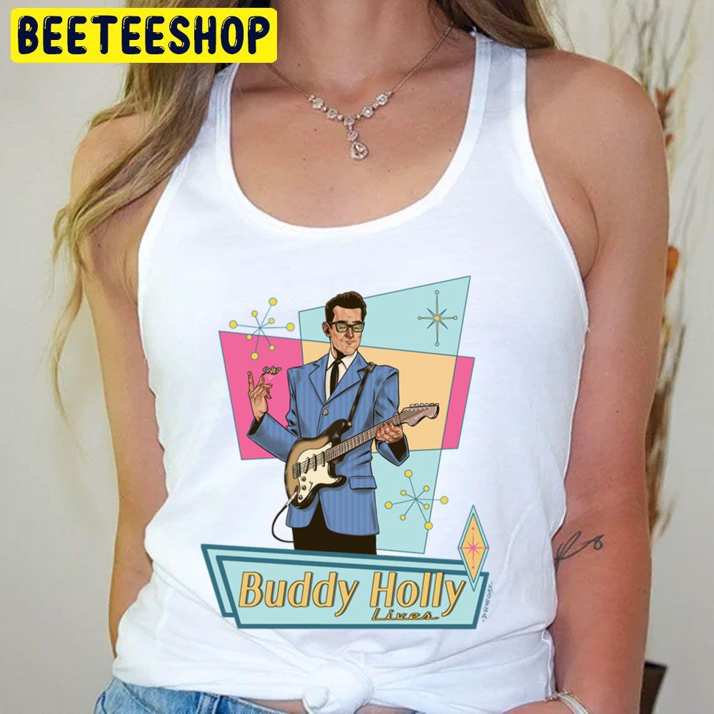 Blue Art Lives Buddy Holly Trending Unisex T-Shirt Blue Art Lives Buddy Holly Trending Unisex T-Shirt
