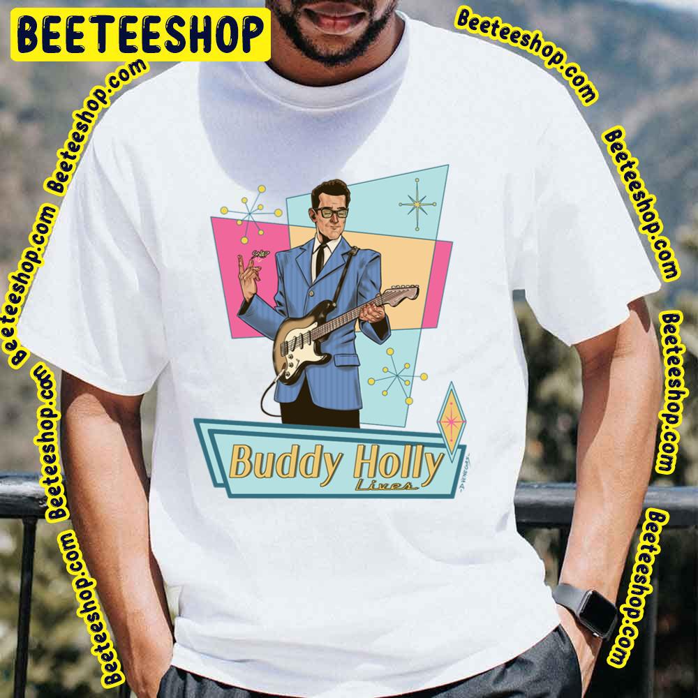 Blue Art Lives Buddy Holly Trending Unisex T-Shirt Blue Art Lives Buddy Holly Trending Unisex T-Shirt