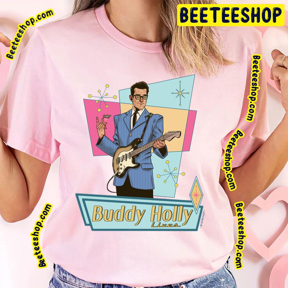 Blue Art Lives Buddy Holly Trending Unisex T-Shirt Blue Art Lives Buddy Holly Trending Unisex T-Shirt