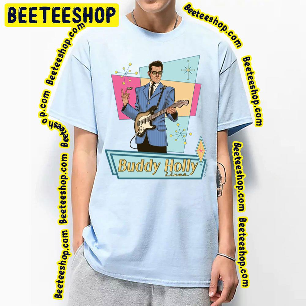 Blue Art Lives Buddy Holly Trending Unisex T-Shirt Blue Art Lives Buddy Holly Trending Unisex T-Shirt