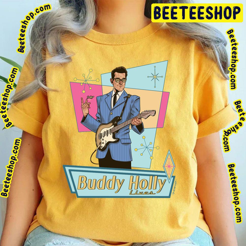 Blue Art Lives Buddy Holly Trending Unisex T-Shirt Blue Art Lives Buddy Holly Trending Unisex T-Shirt