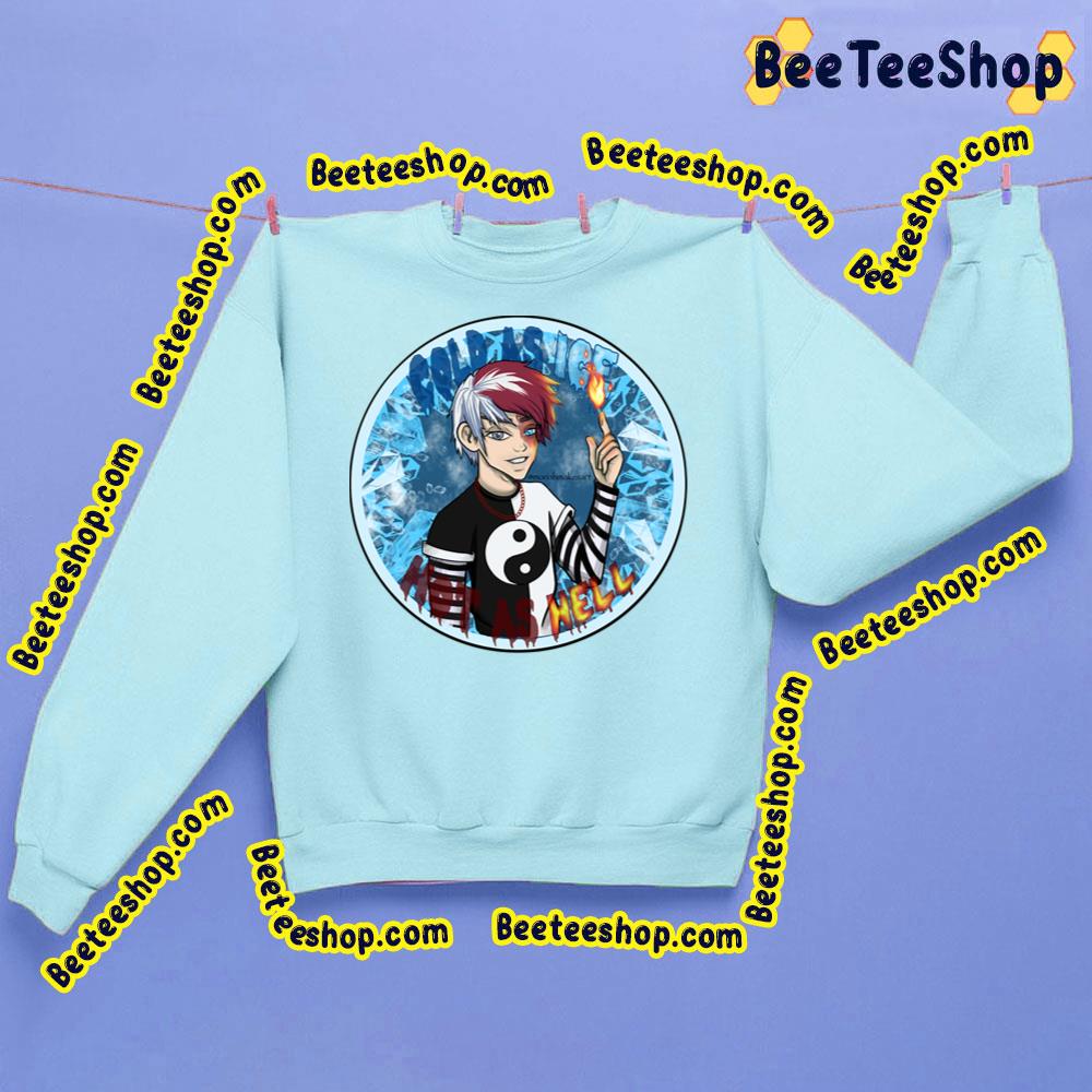 Blue Art Shoto Todoroki My Boy Trending Unisex Sweatshirt Blue Art Shoto Todoroki My Boy Trending Unisex Sweatshirt