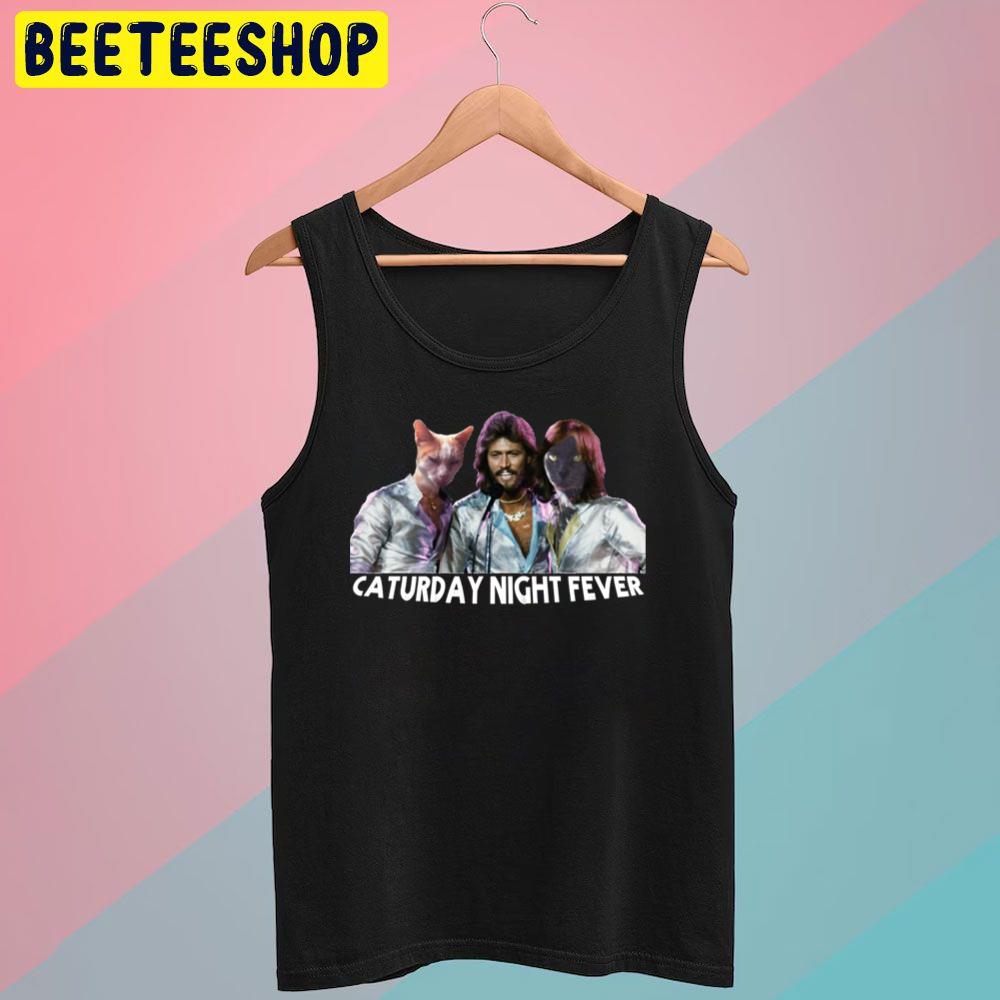 Caturday Night Fever Bee Gees Rock Trending Unisex T-Shirt Caturday Night Fever Bee Gees Rock Trending Unisex T-Shirt