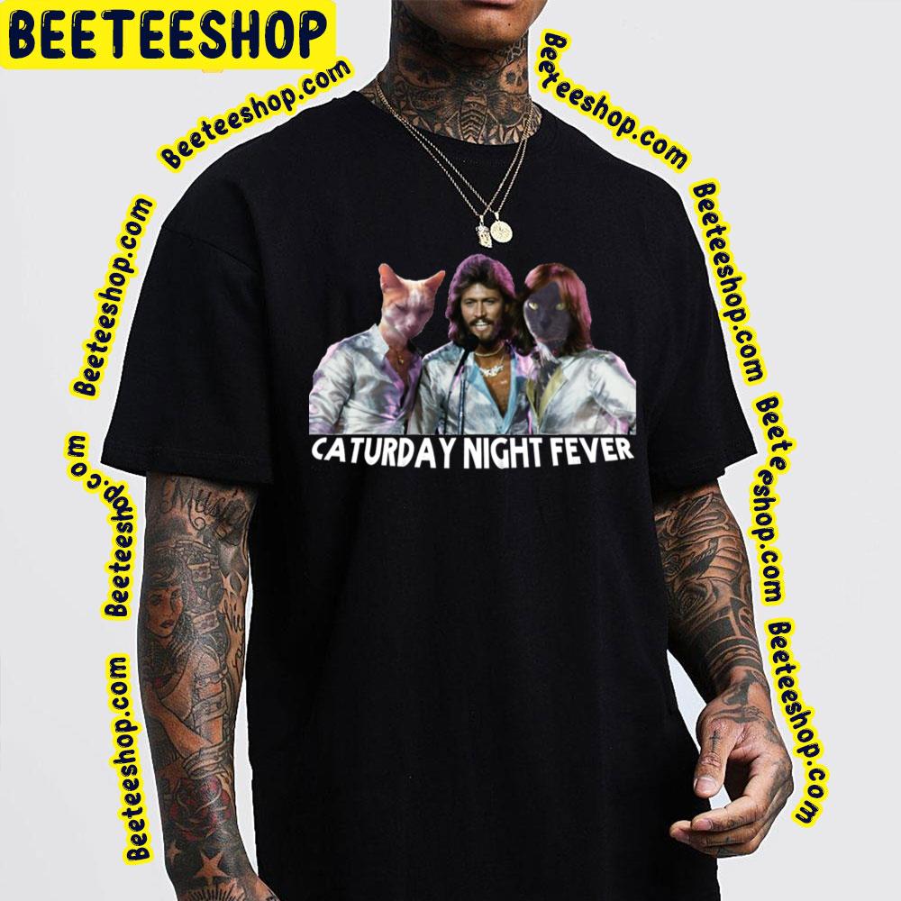 Caturday Night Fever Bee Gees Rock Trending Unisex T-Shirt Caturday Night Fever Bee Gees Rock Trending Unisex T-Shirt