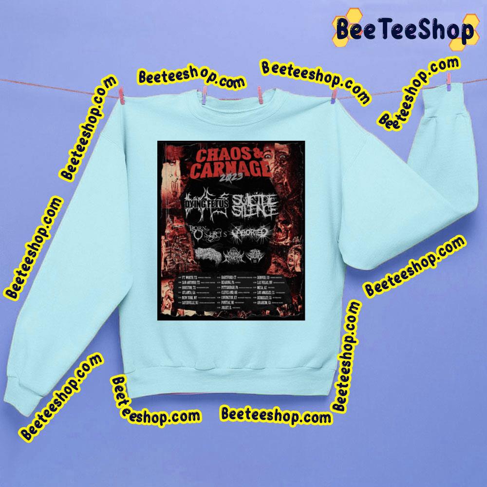 Chaos & Carnage 2023born Of Osiris Trending Unisex Sweatshirt Chaos & Carnage 2023born Of Osiris Trending Unisex Sweatshirt